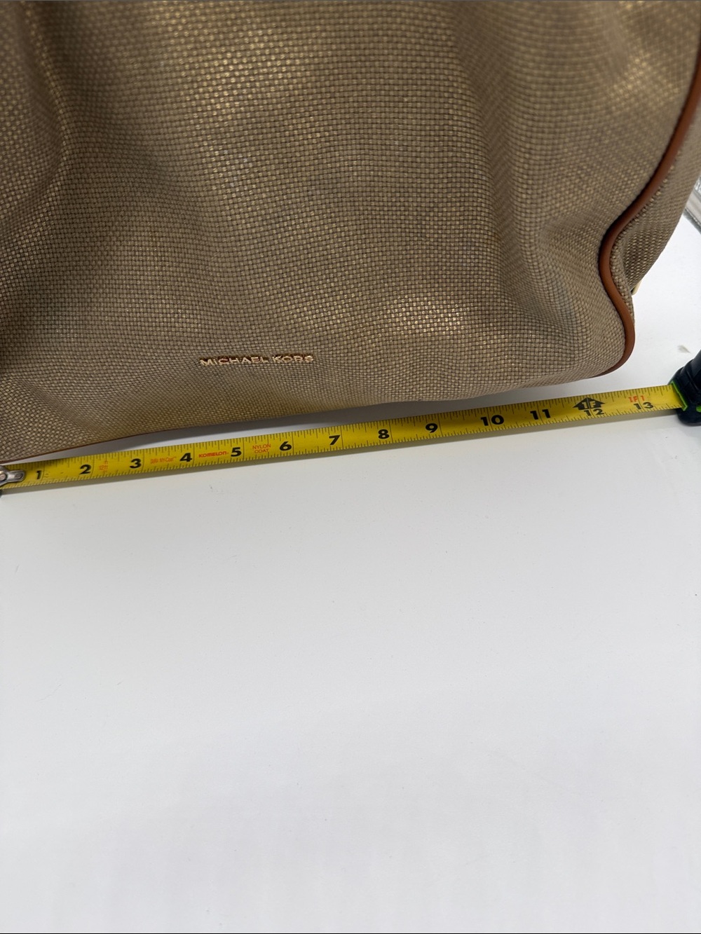 Michael Kors‎ Beige Canvas Rope-Handle Tote with Leather Trim NWT - Picture 3 of 9